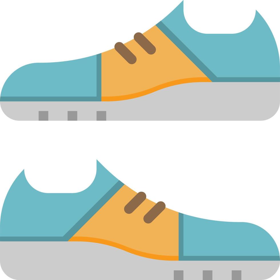 shoe running sneaker fashion diet - flat icon vector