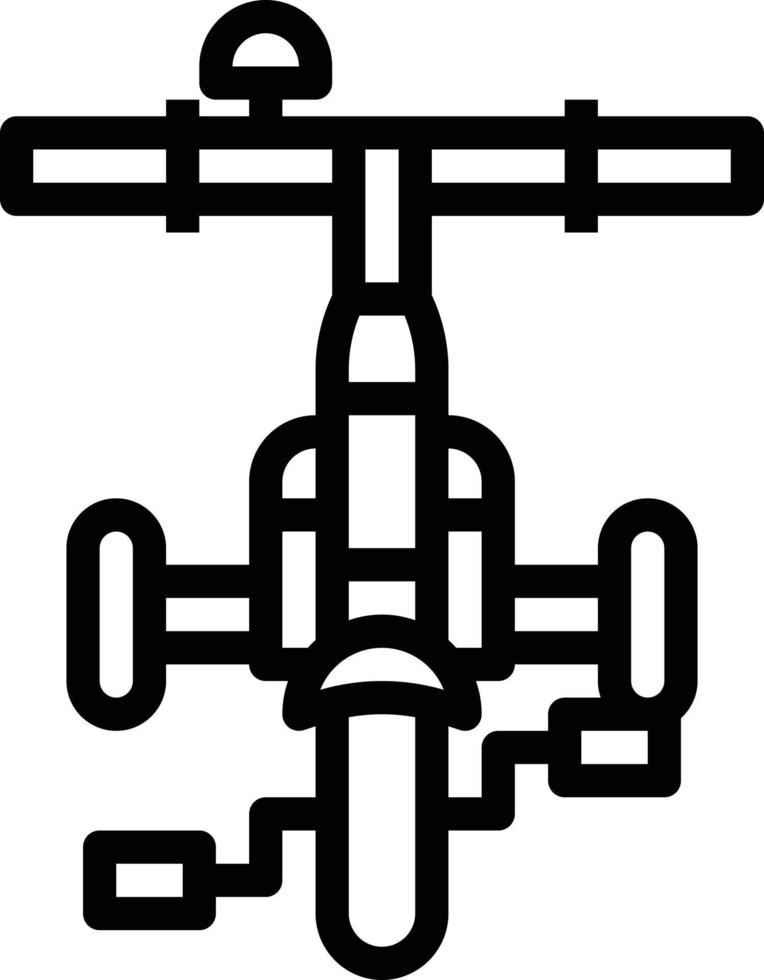 tricycle vehicle toy baby accessories - outline icon vector