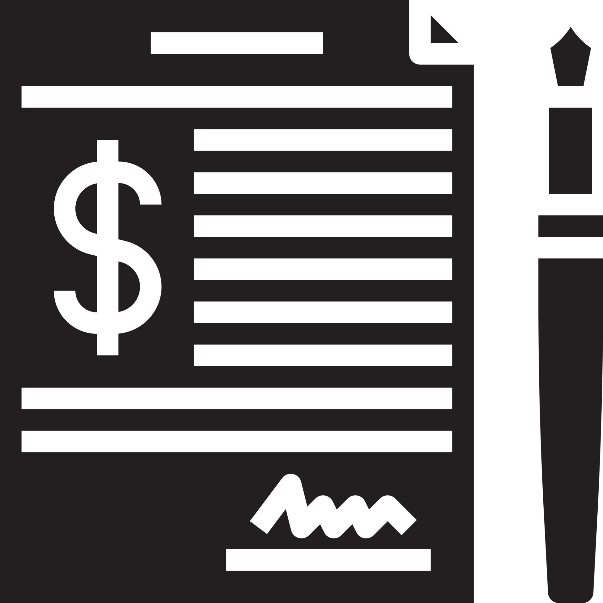 signed document loan debt banking - solid icon 14356721 Vector Art at