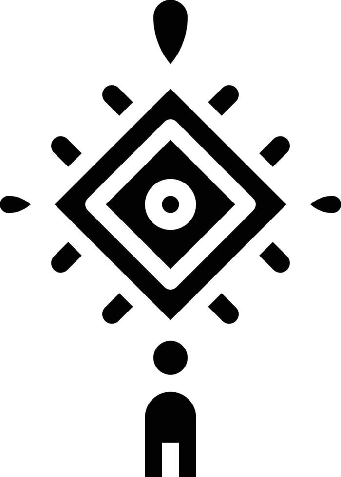 banner wish anniversary worship china - solid icon vector
