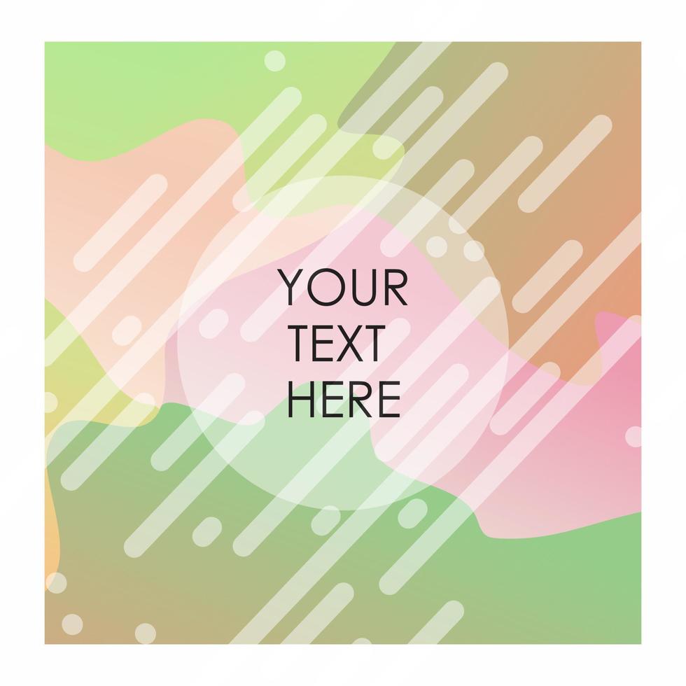 Colorful background with typography vector