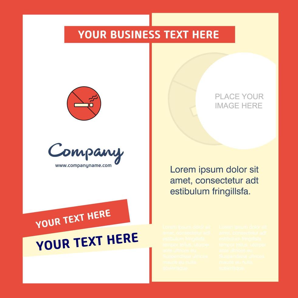 No smoking Company Brochure Template Vector Busienss Template