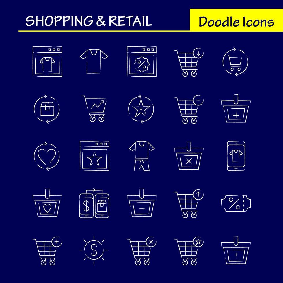 Shopping Hand Drawn Icon Pack For Designers And Developers Icons Of Coupon Discount Dollar Price Prices Box Package Refresh Vector