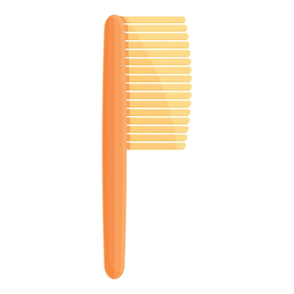 Hair comb icon, cartoon style vector