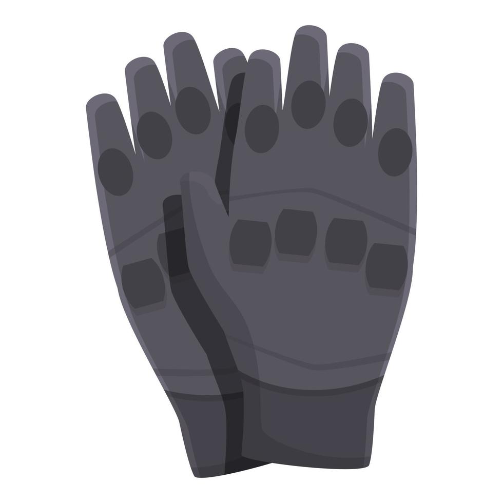 Sport biker gloves icon cartoon vector. Part equipment vector