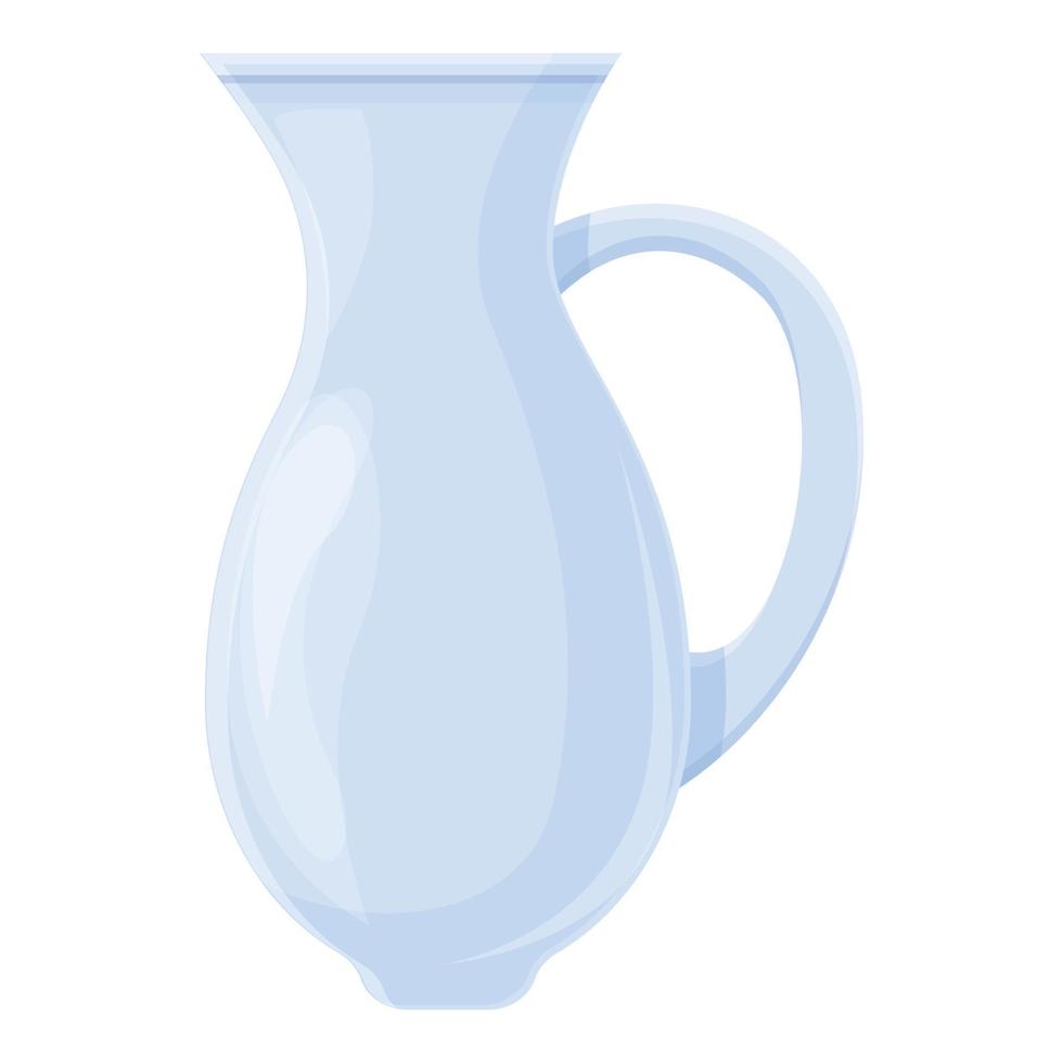 Pitcher glass icon, cartoon style vector