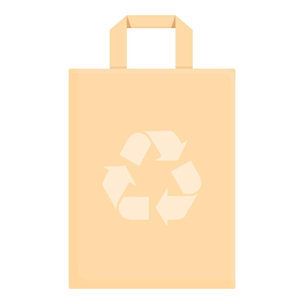 Paper pack icon cartoon vector. Ecology friendly vector