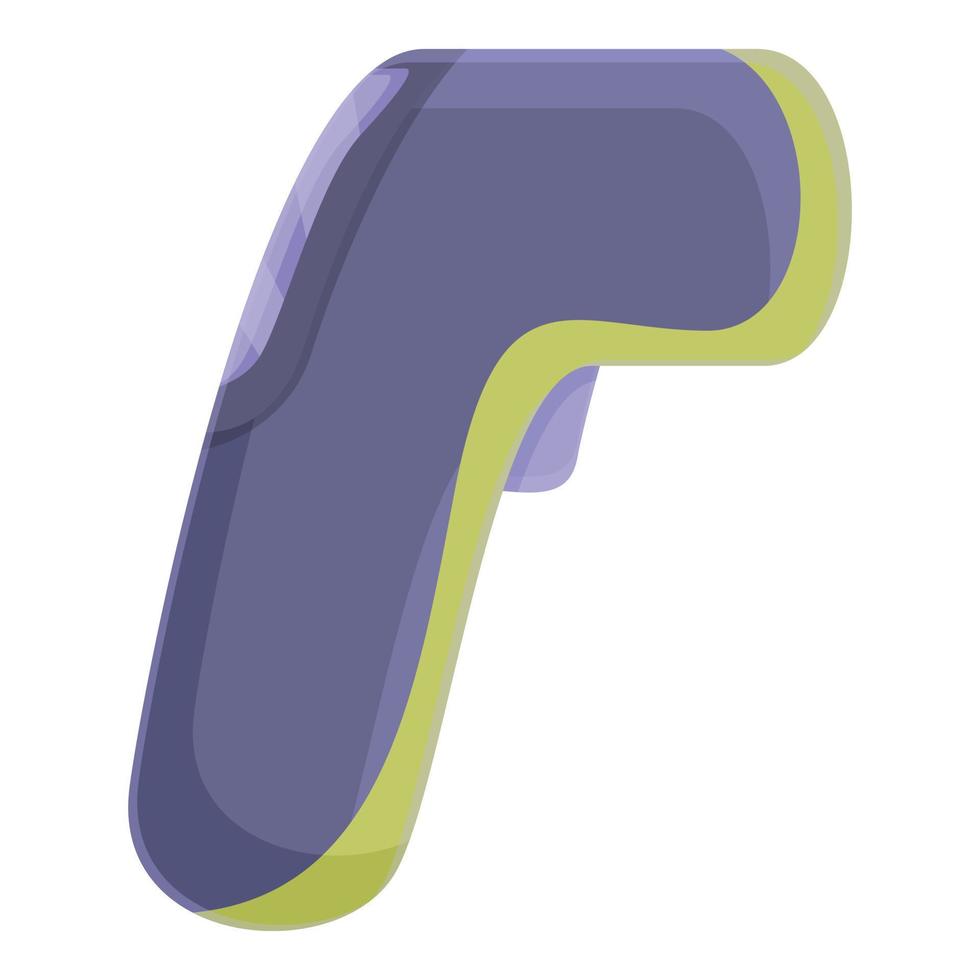 Functional laser thermometer icon, cartoon style vector