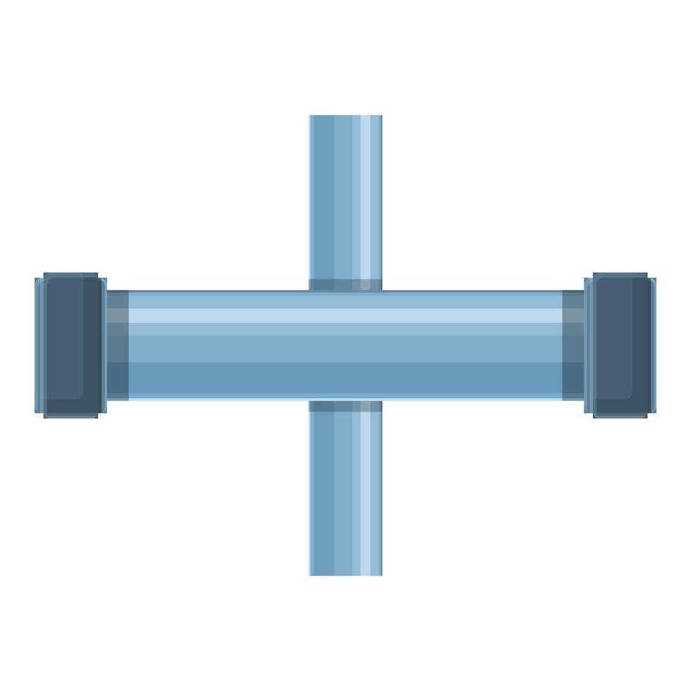 Pvc pipe icon, cartoon style vector