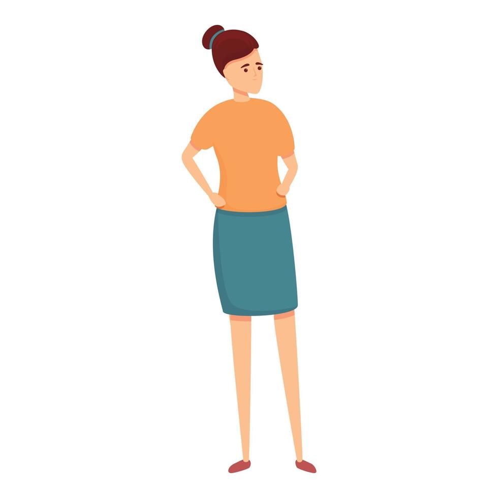 Team brainstorming icon, cartoon style vector