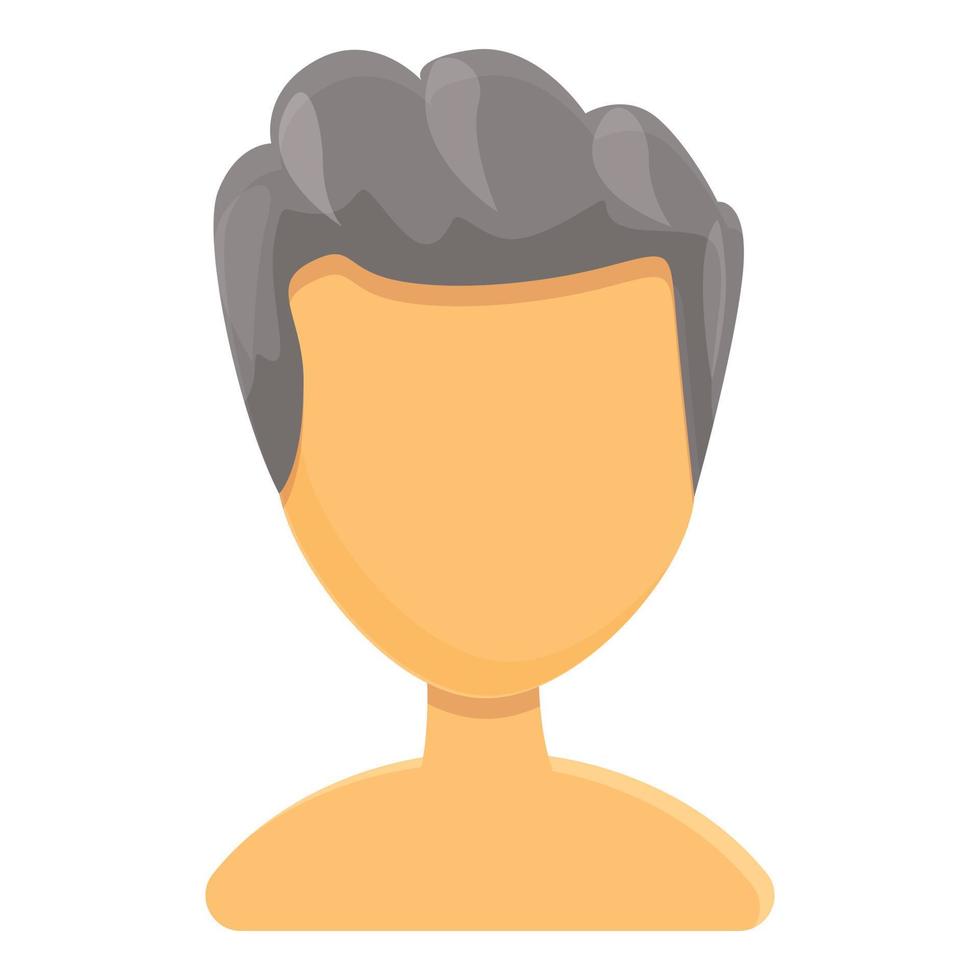 icono de corte de pelo con estilo, estilo de dibujos animados vector