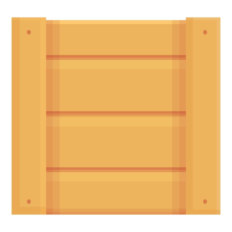 Wood crate icon cartoon vector. Casino machine vector