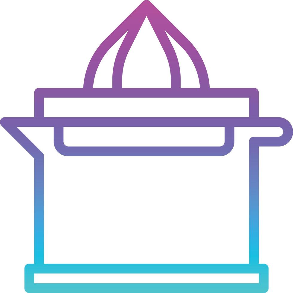 juicer juice orange lemon kitchen - gradient icon vector