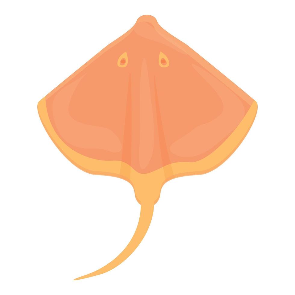 Hunter stingray icon, cartoon style vector