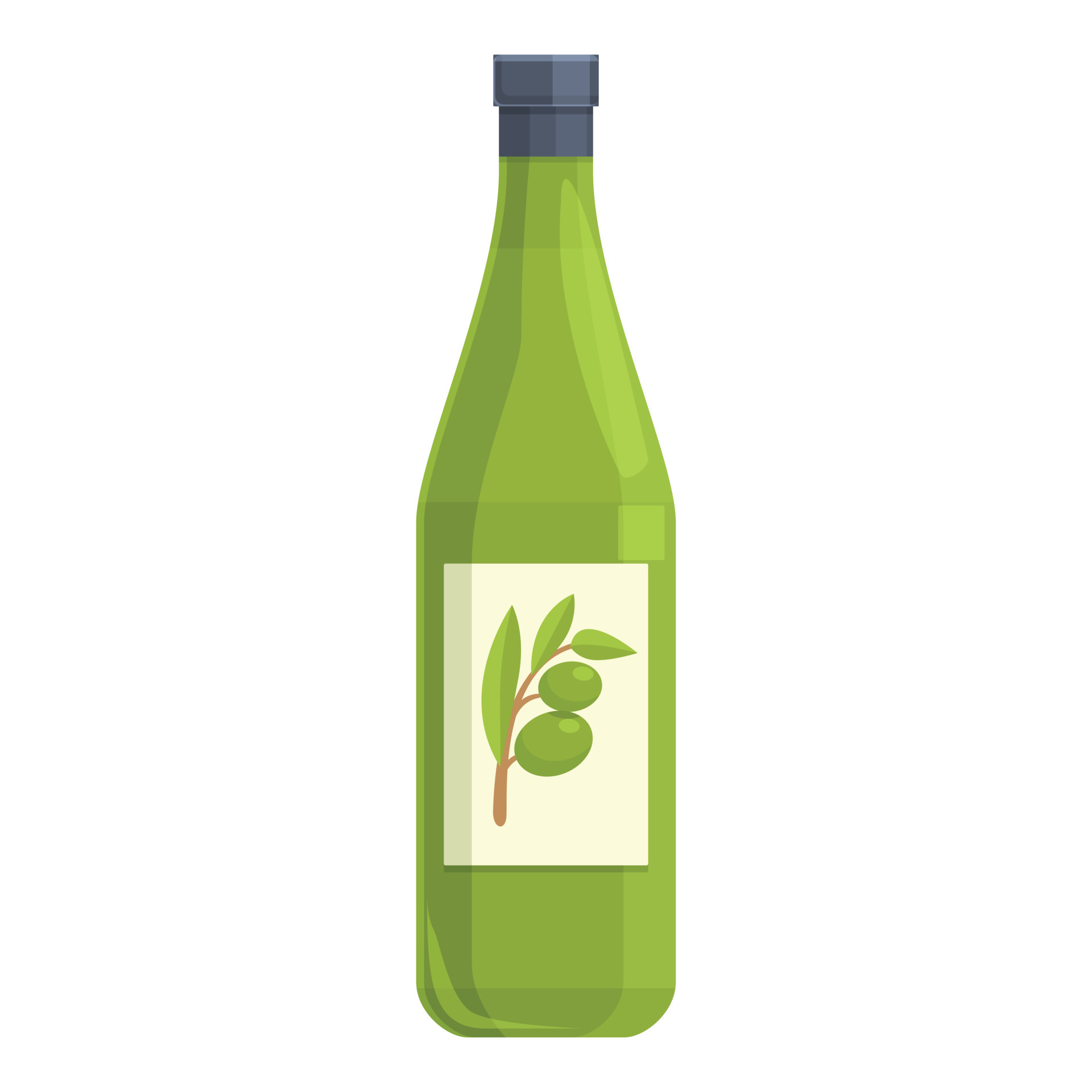 Olive oil bottle icon cartoon vector. Virgin plant 14357593 Vector Art at  Vecteezy