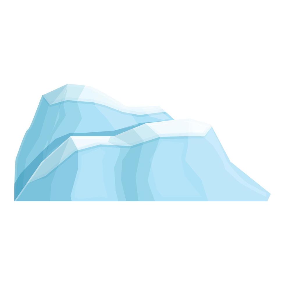 vector de dibujos animados del icono del glaciar norte. iceberg