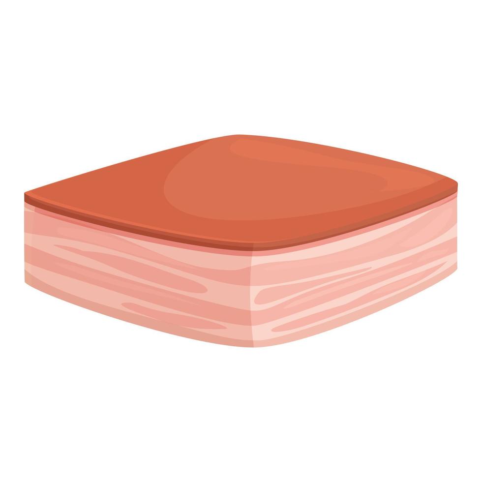 Pork meat icon cartoon vector. Steak ham vector
