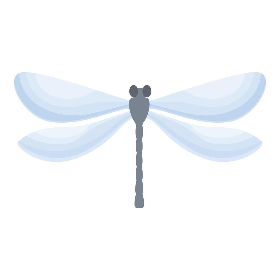 vector de dibujos animados de icono de libélula de ala. bicho insecto
