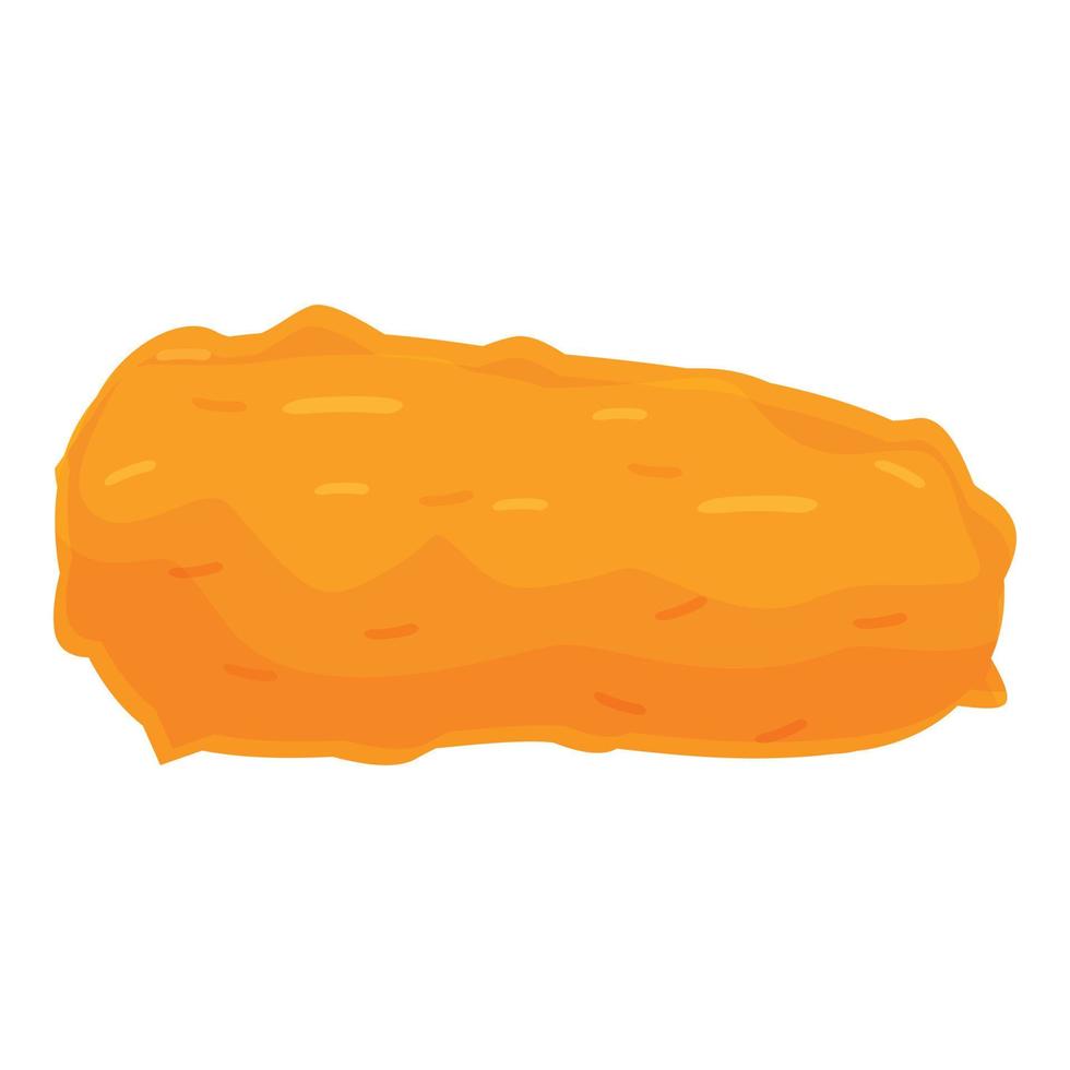 vector de dibujos animados de icono de nugget de carne. comida rápida