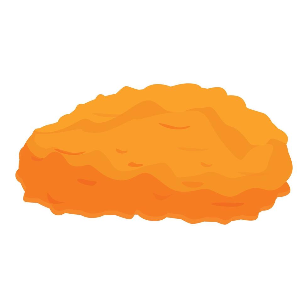 Menu chicken nugget icon cartoon vector. Fast food vector