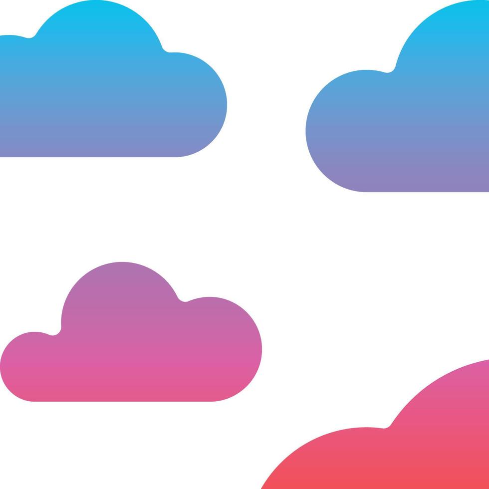 mostly cloudy sky partly - gradient solid icon vector