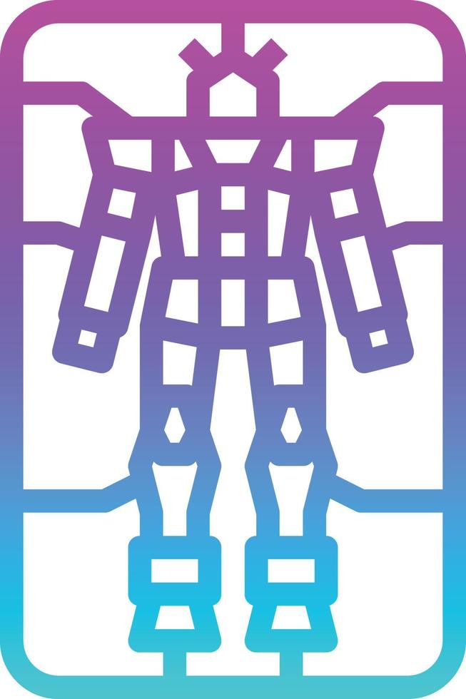 figure model japan japaneses cartoon - gradient icon vector