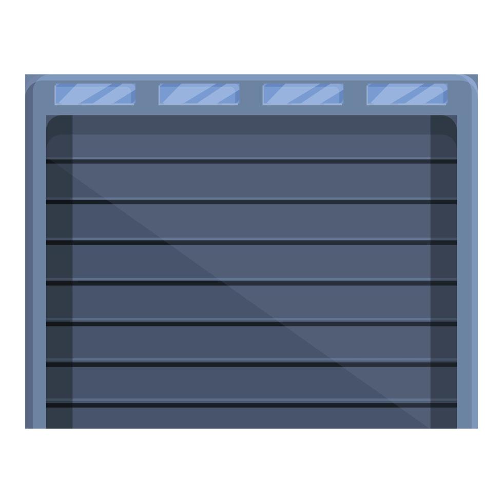 Garage automatic gate icon, cartoon and flat style vector