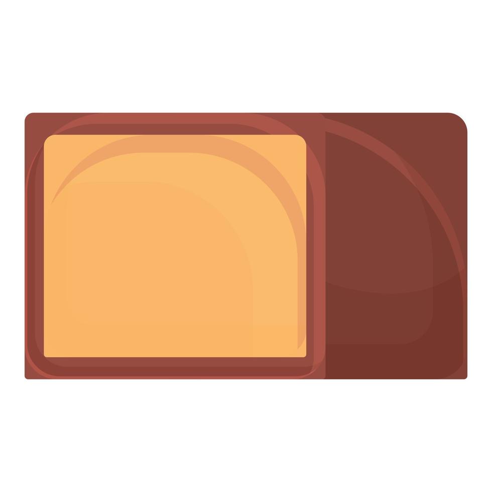 Flavor candy icon cartoon vector. Block dessert vector