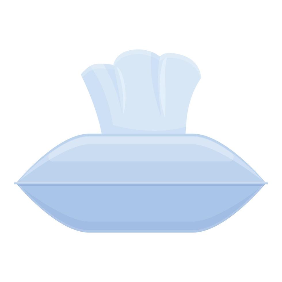 Tissue package icon, cartoon style vector