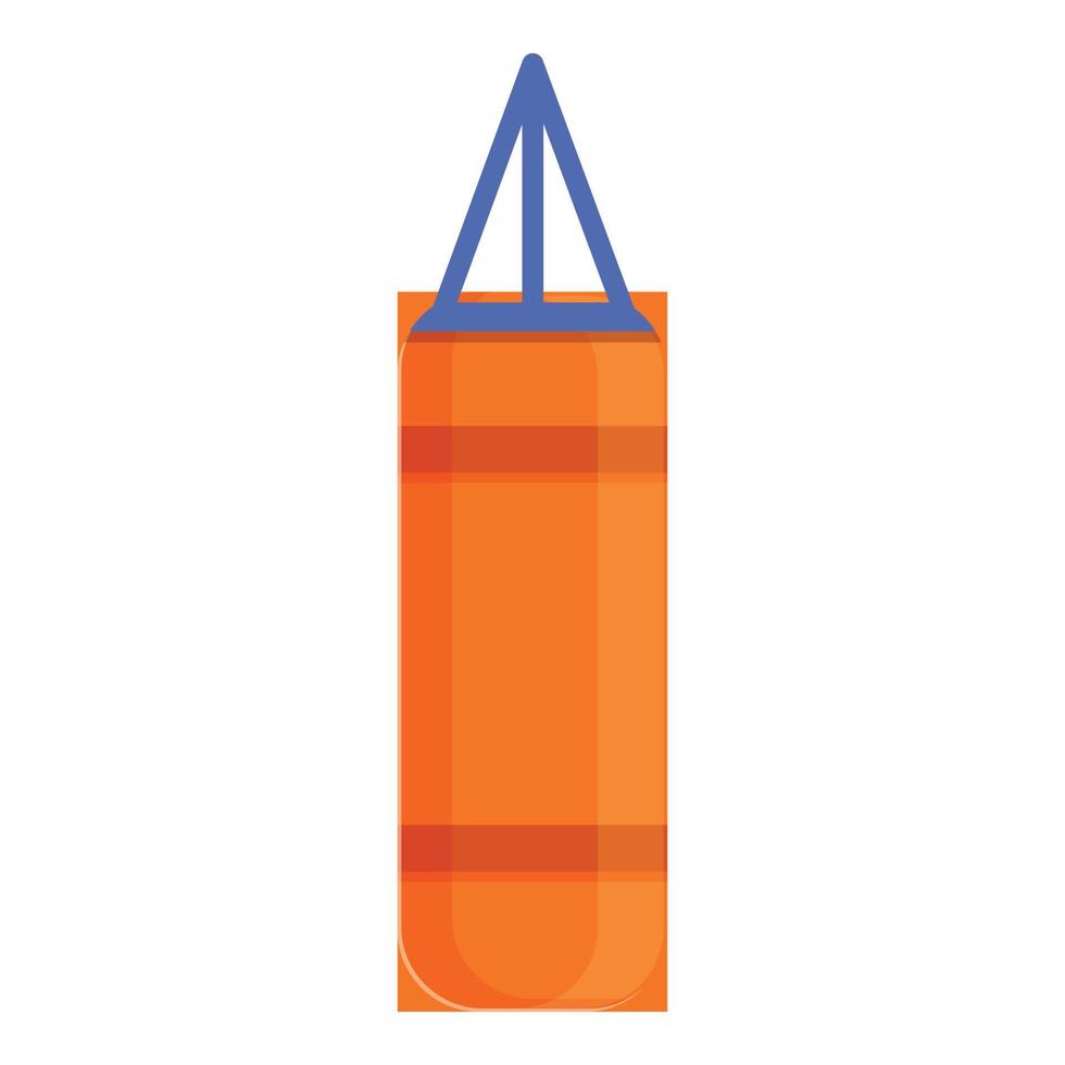 Punch bag icon, cartoon style vector