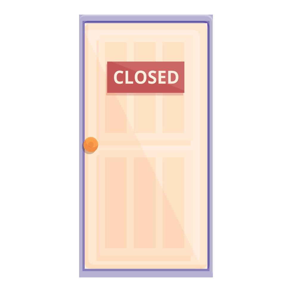 Discrimination door icon cartoon vector. Gender equality vector