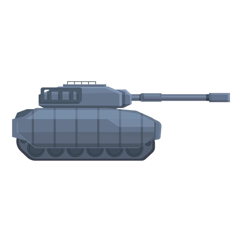 vector de dibujos animados de icono de tanque de batalla de armadura. guerra militar