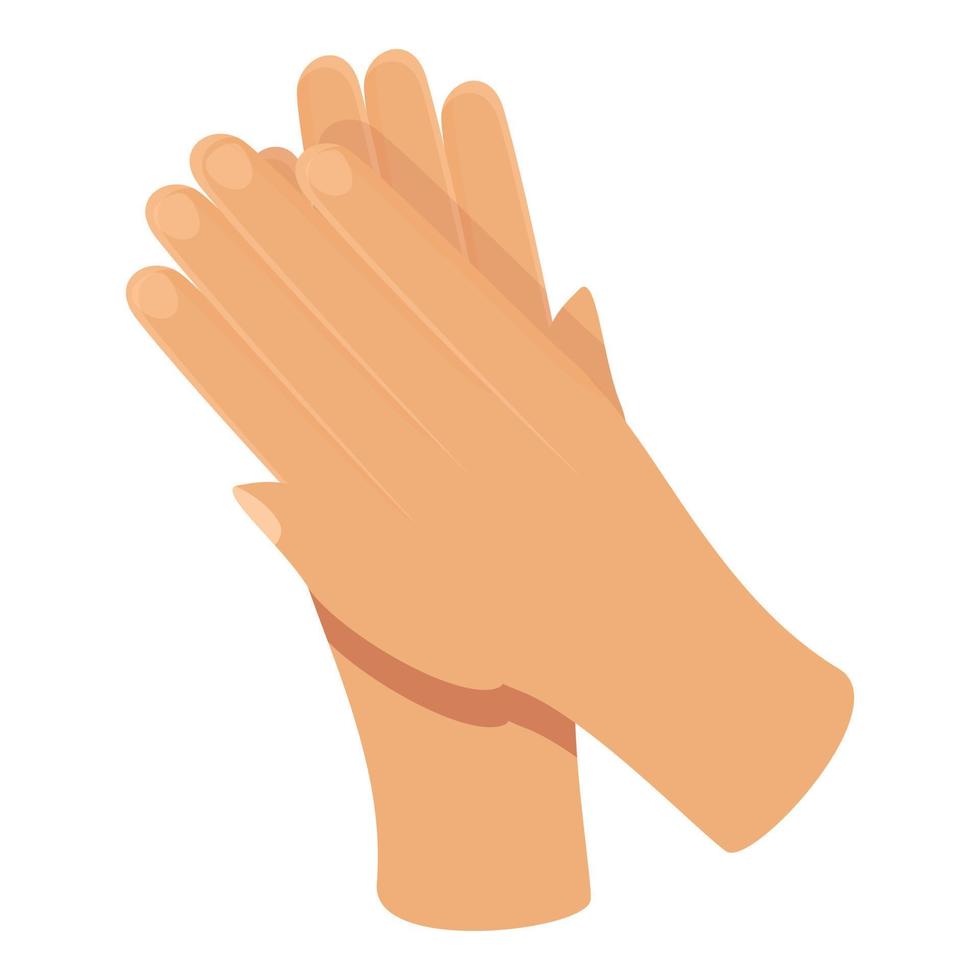 Euphoria hand clap icon cartoon vector. Applause crowd vector