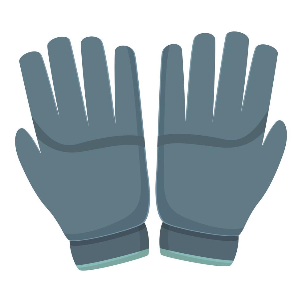 Winter gloves icon cartoon vector. Keeper hand vector