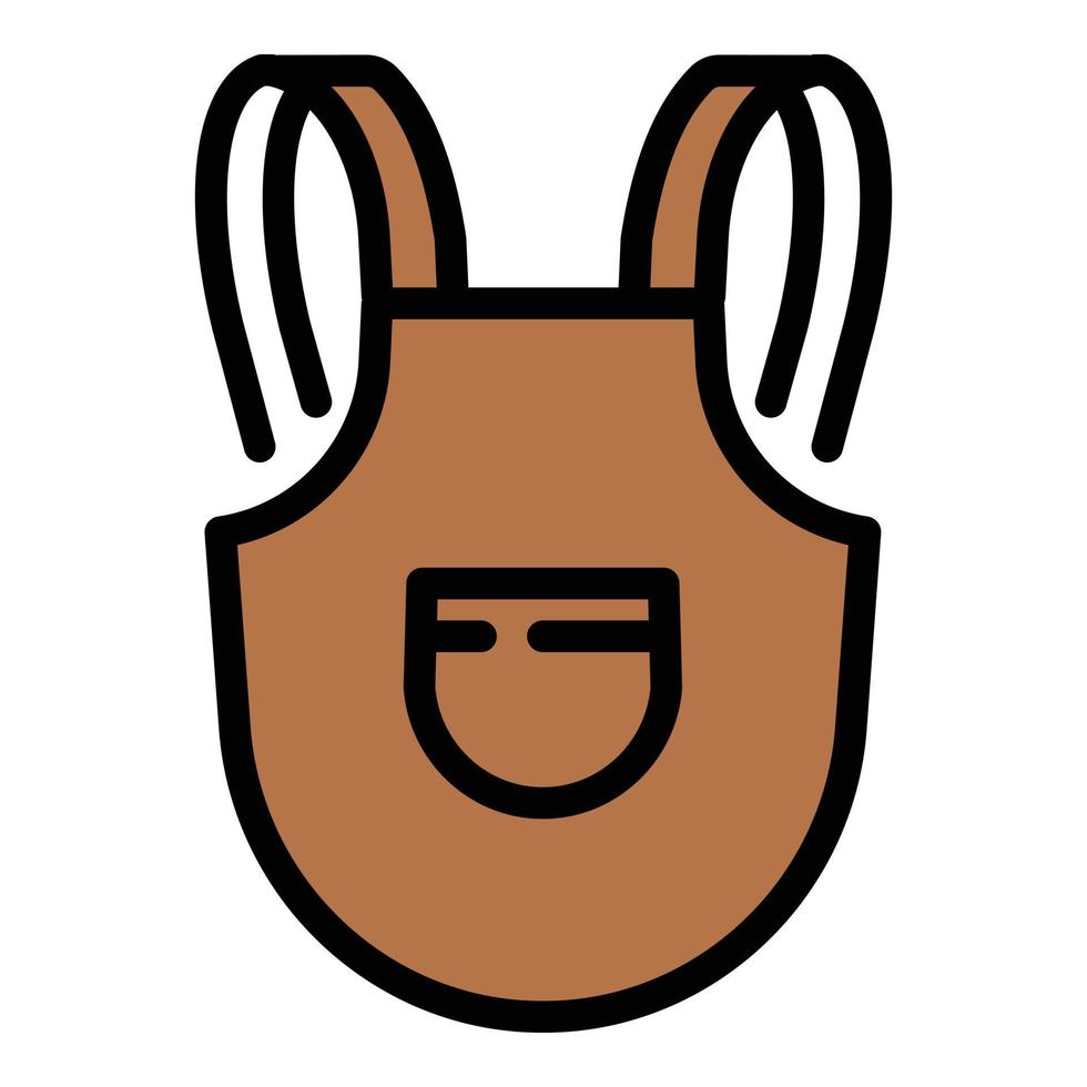 Barista apron icon outline vector. Coffee drink vector