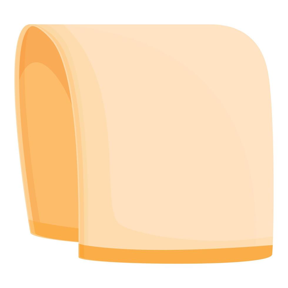 Solarium towel icon, cartoon style vector