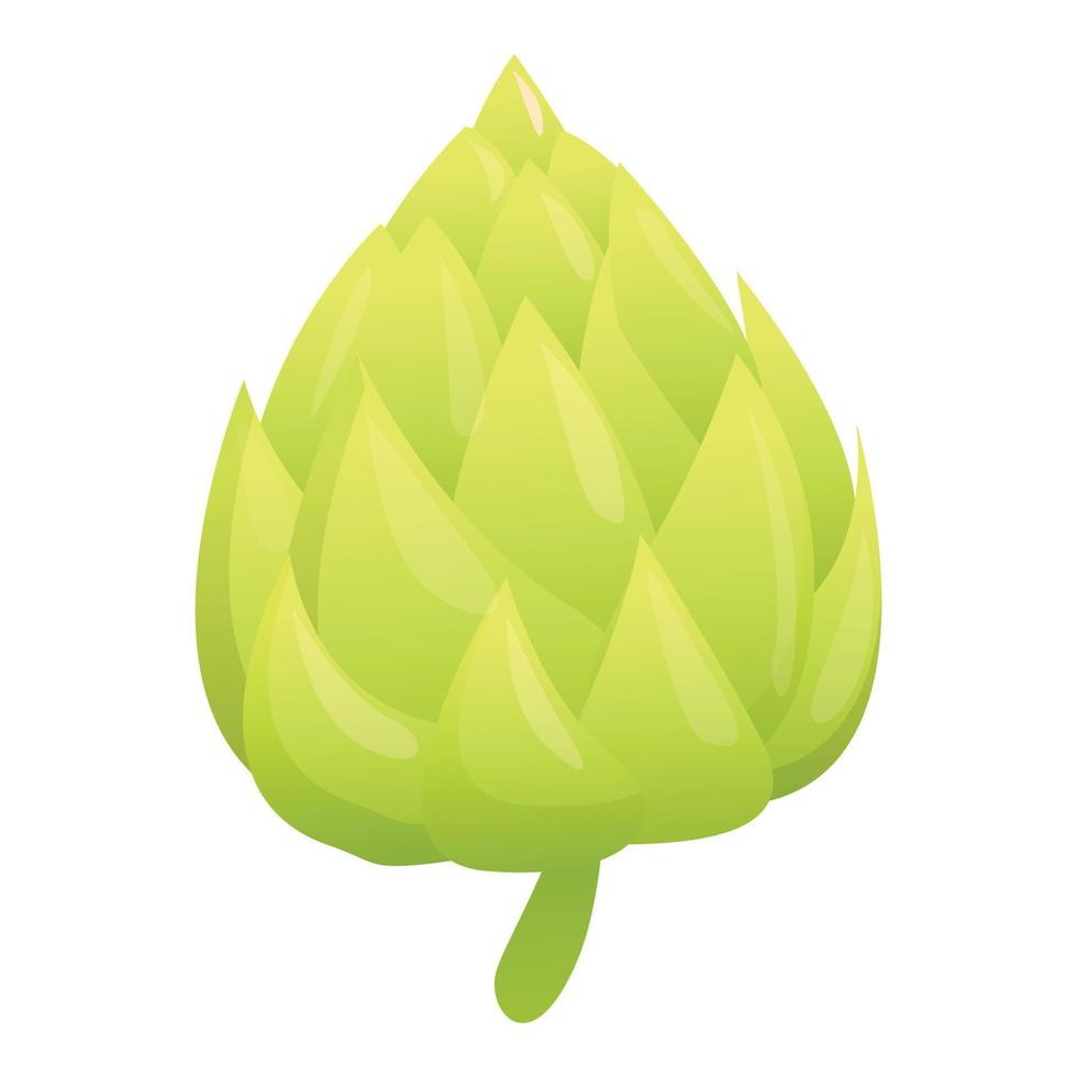 Artichoke icon, cartoon style vector