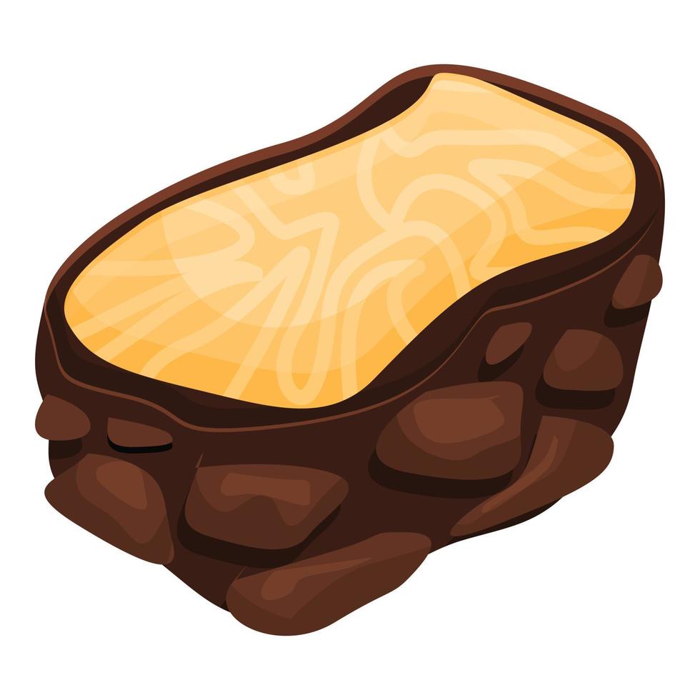 Truffle icon cartoon vector. Truffle mushroom vector