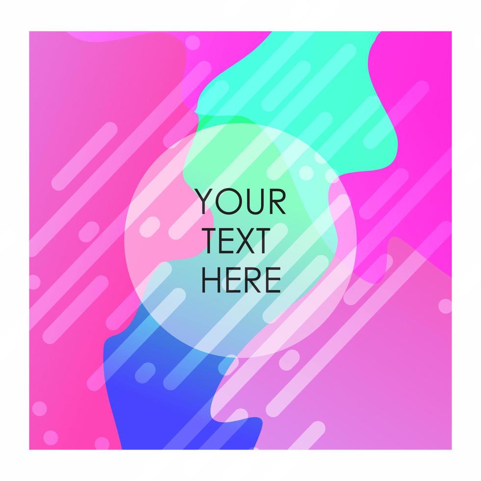 Colorful background with typography vector