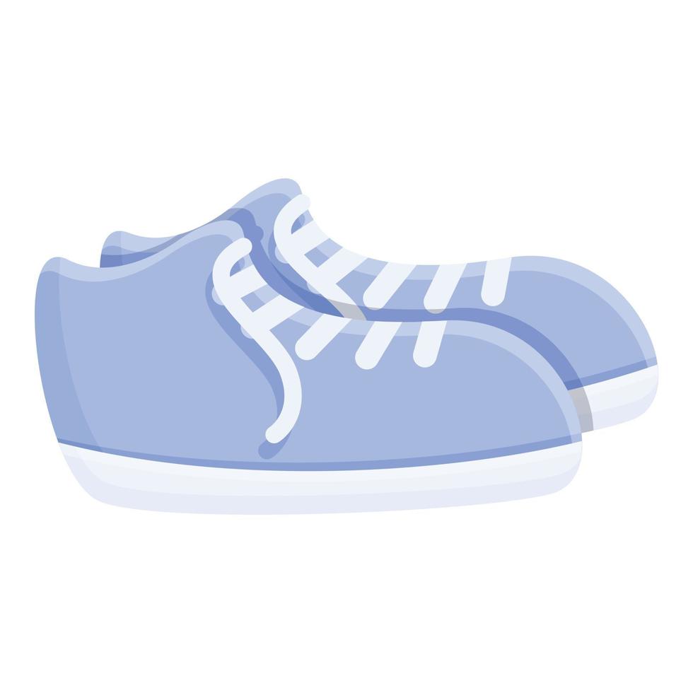 Shoes donation icon, cartoon style vector
