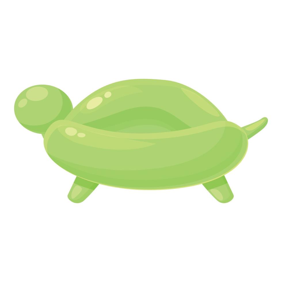 vector de dibujos animados de icono de globo de tortuga. juguete de animales