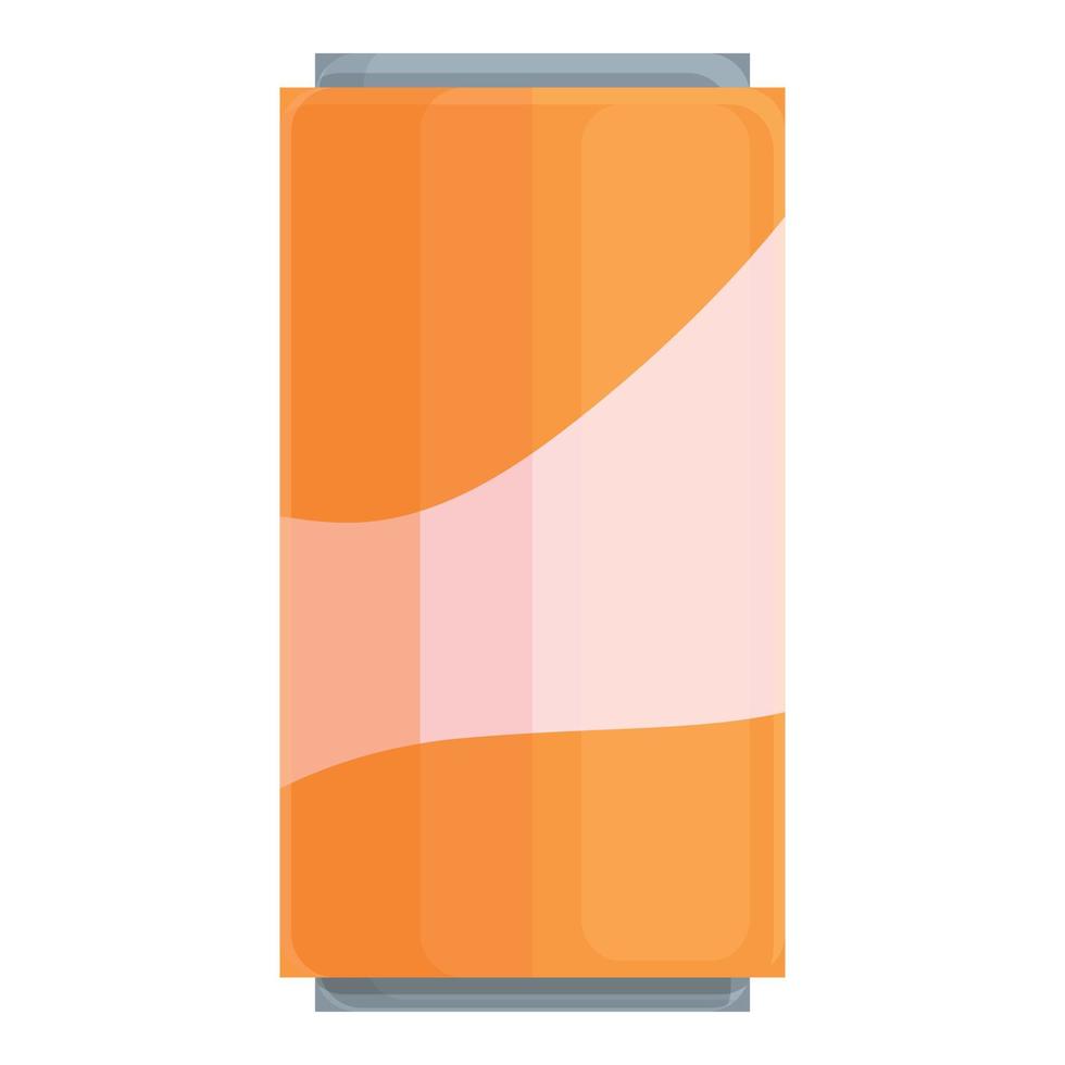 Orange soda icon, cartoon style vector
