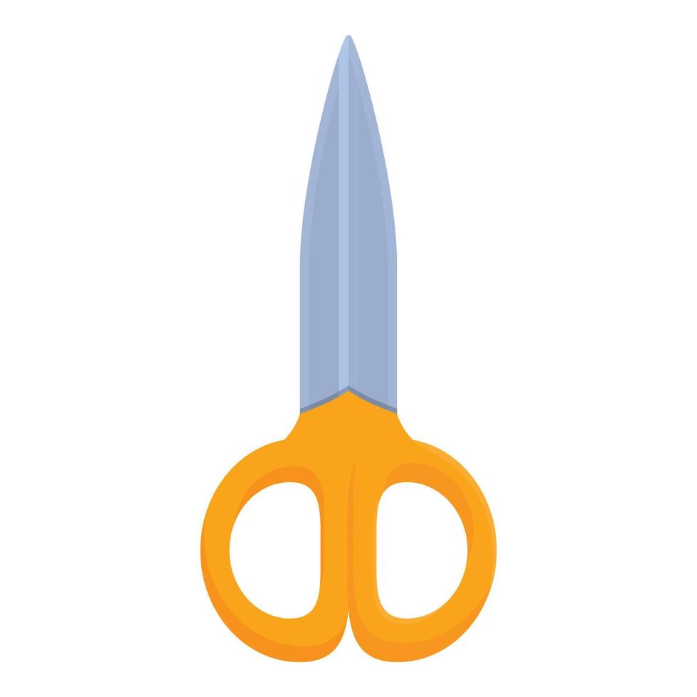 Haberdashery scissors icon, cartoon style vector