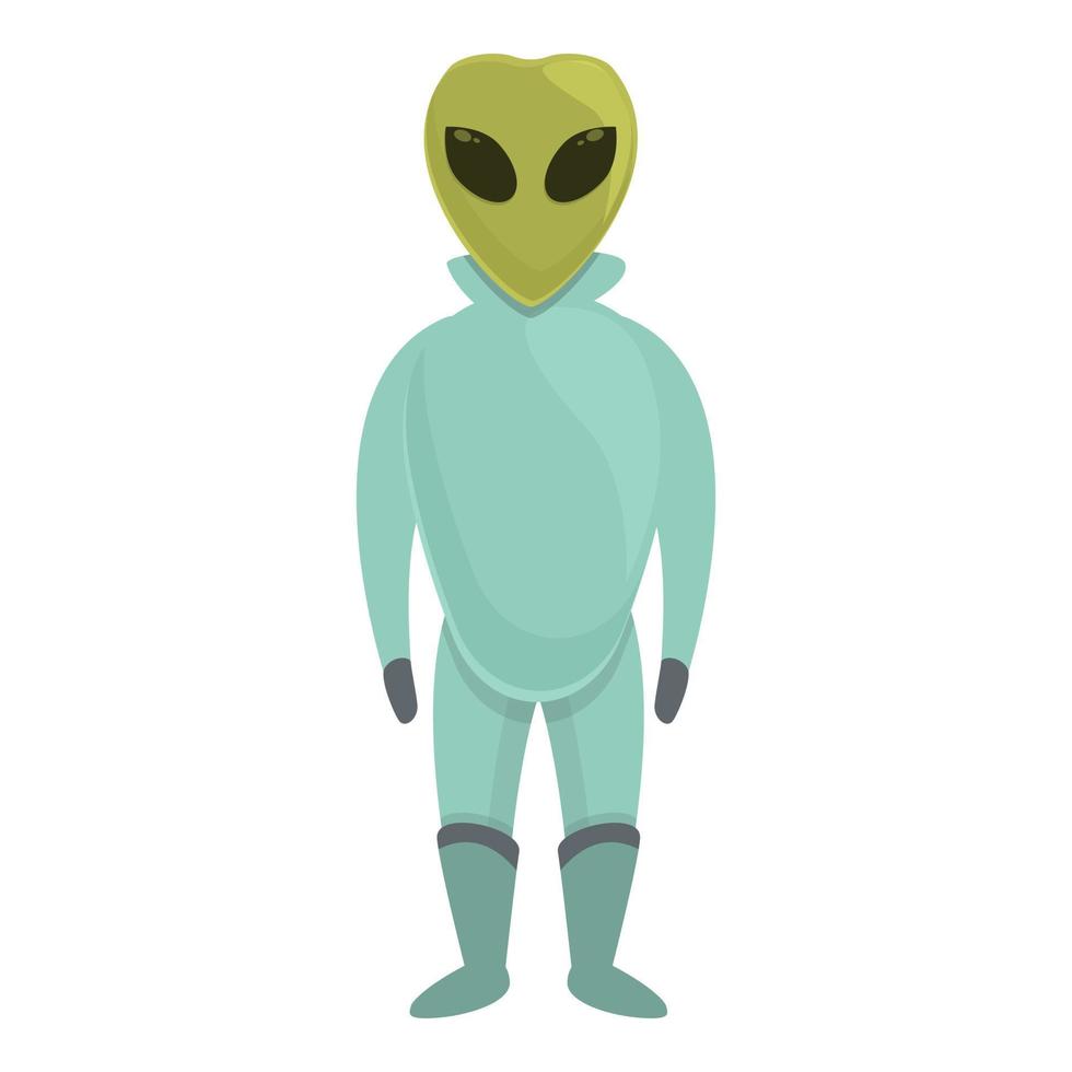 vector de dibujos animados de icono de planeta alienígena. lindo espacio