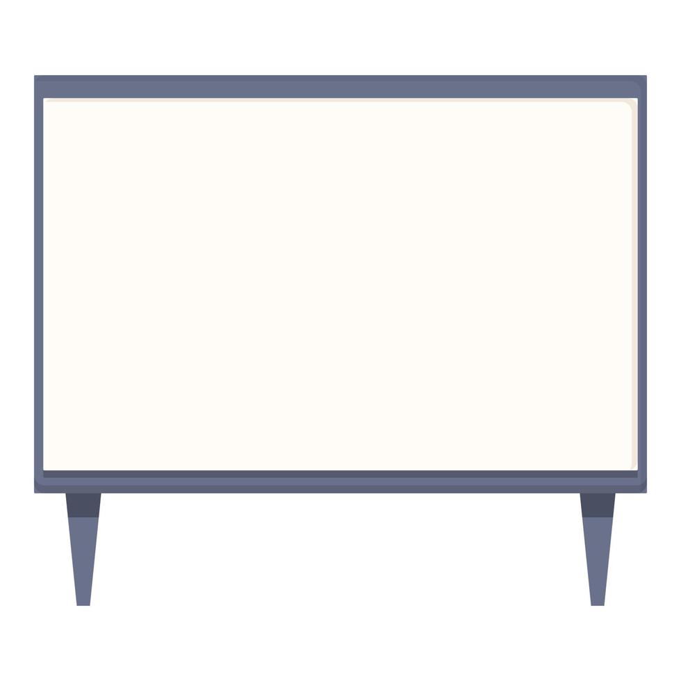 White board icon cartoon vector. Cinema screen vector