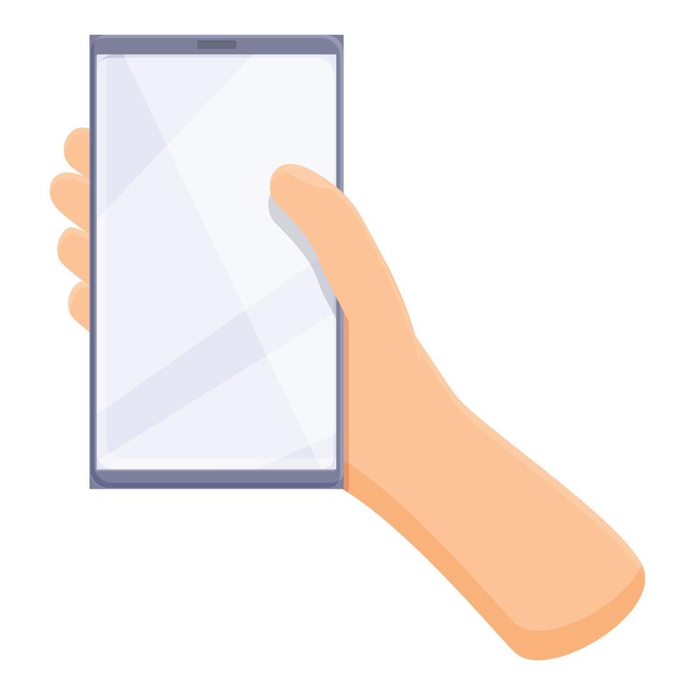 Modern smartphone icon, cartoon style vector