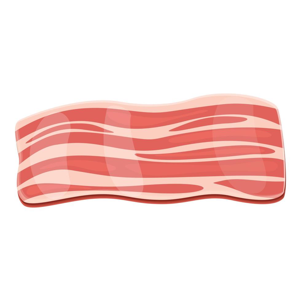 Bacon breakfast icon, cartoon style vector