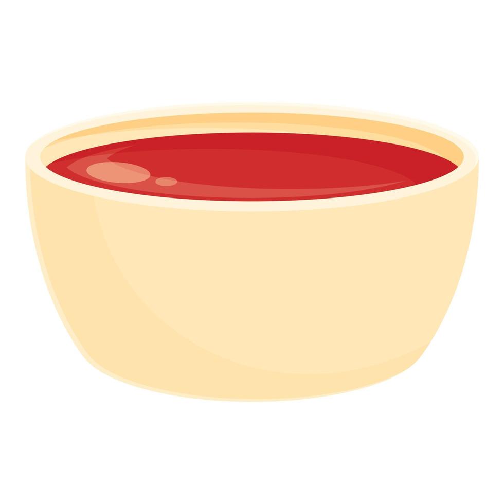 Sauce bowl icon cartoon vector. Fast food vector