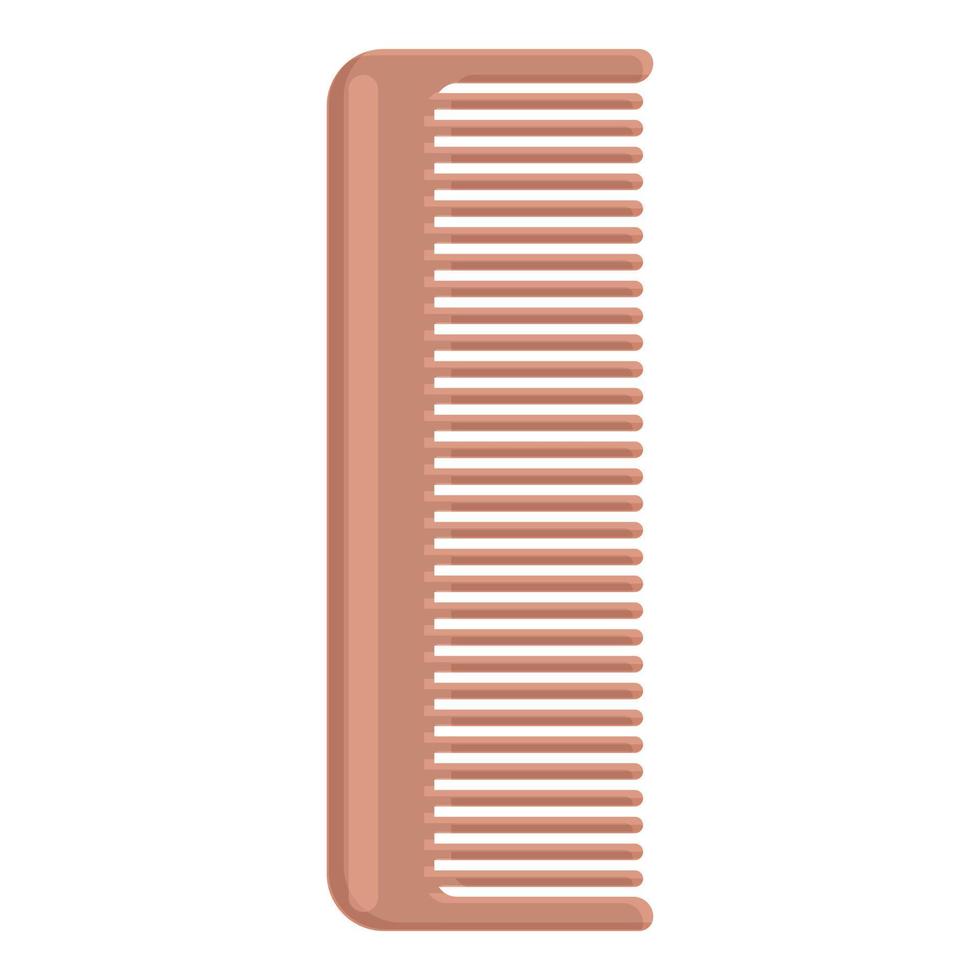 Plastic comb icon cartoon vector. Hair brush vector