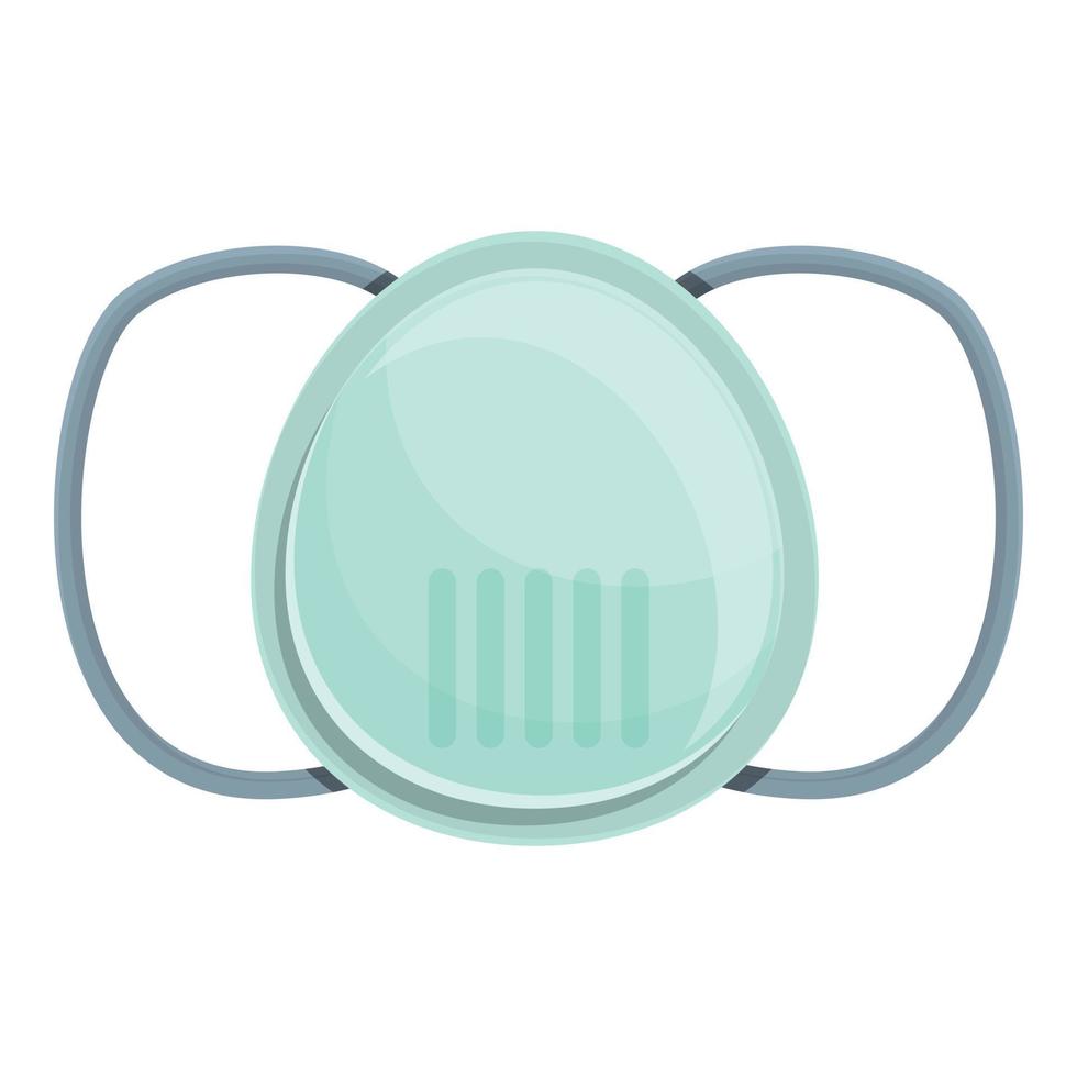 Virus face mask icon cartoon vector. Medical safety vector